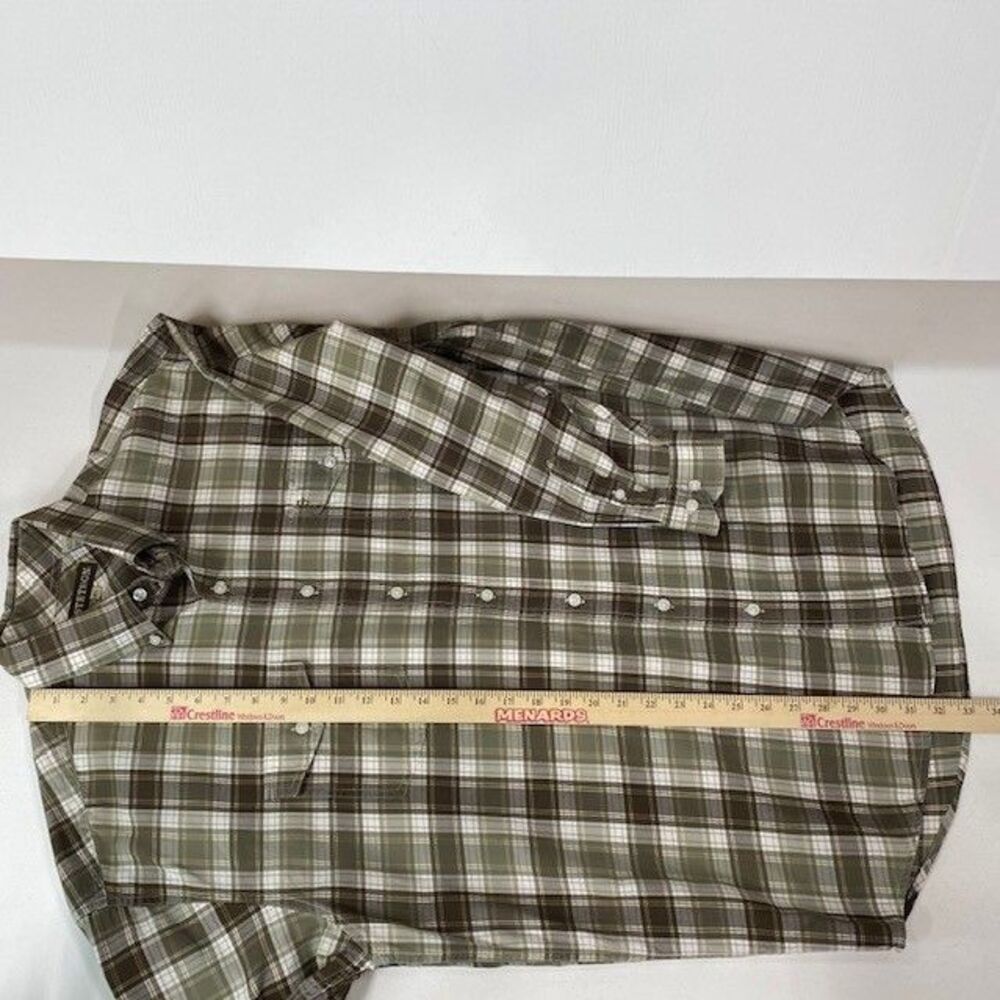 Stetson Men's Classic Plaid Button Down Shirt Dual Chest Pockets Casual XL - Picture 9 of 11